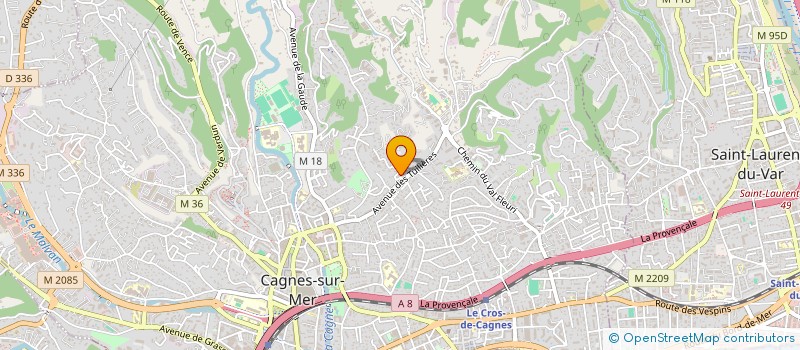 localisation de l'entreprise MONSIEUR GILBERT PETRINI à CAGNES SUR MER
