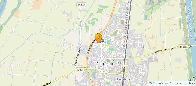 localisation de l'entreprise MONSIEUR GILBERT PEYRON  PIERRELATTE