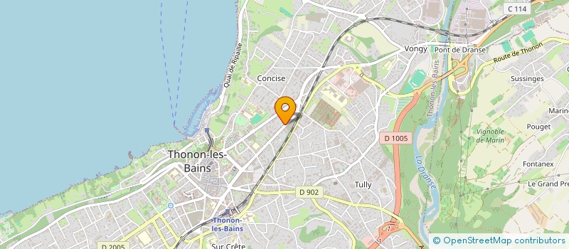 localisation de l'entreprise MONSIEUR GILBERT PHILIBERT à THONON-LES-BAINS