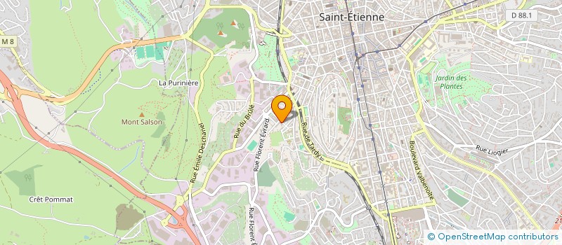 localisation de l'entreprise MONSIEUR GILBERT PIAZZON  SAINT-ETIENNE