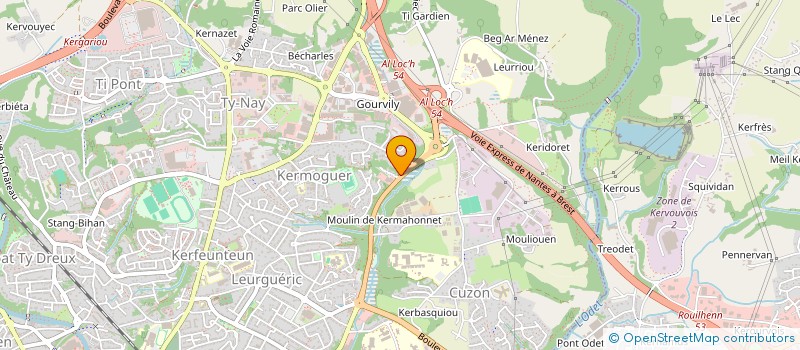 localisation de l'entreprise MONSIEUR GILBERT PIEDNOIR  QUIMPER