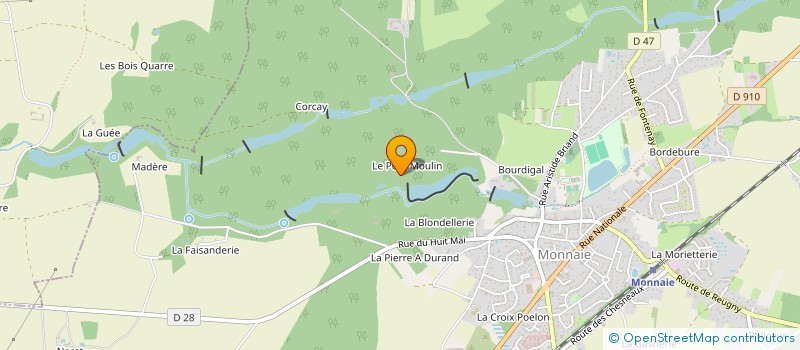 localisation de l'entreprise MONSIEUR GILBERT PIERSON  MONNAIE