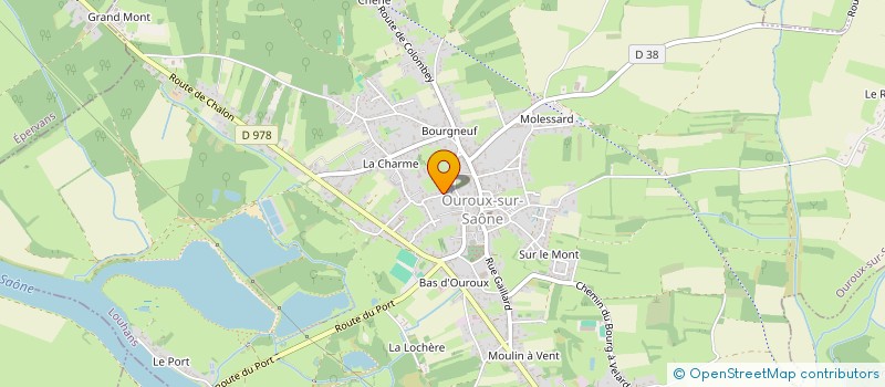 localisation de l'entreprise MONSIEUR GILBERT PILLOT  OUROUX-SUR-SAONE