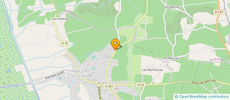 localisation de l'entreprise MONSIEUR GILBERT PINCHON  BRAUD-ET-SAINT-LOUIS