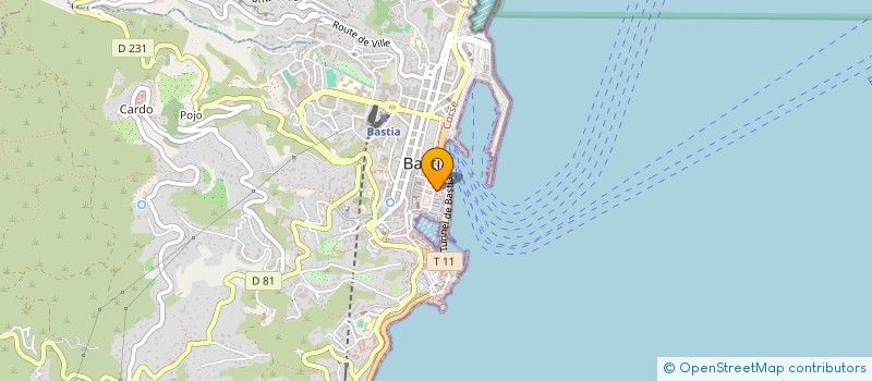 localisation de l'entreprise MONSIEUR GILBERT POLETTI à BASTIA