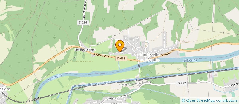 localisation de l'entreprise MONSIEUR GILBERT PORCU  LONGEVELLE-SUR-DOUBS