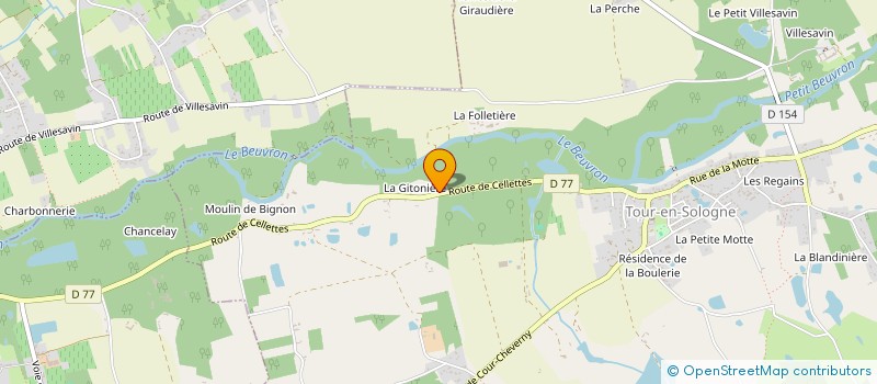 localisation de l'entreprise MONSIEUR GILBERT PORTIER  TOUR-EN-SOLOGNE