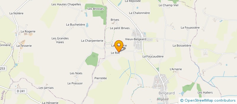 localisation de l'entreprise MONSIEUR GILBERT POULEYN  BELGEARD