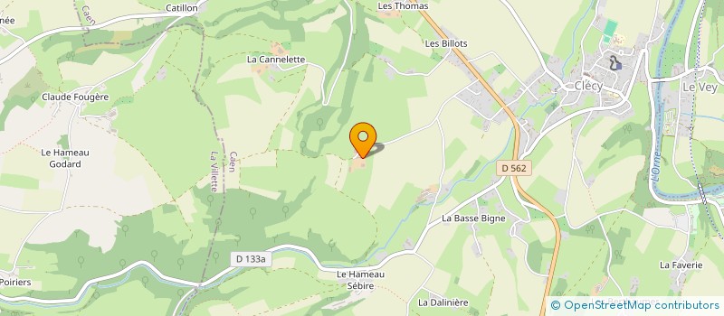 localisation de l'entreprise MONSIEUR GILBERT POUPINEL  CLECY