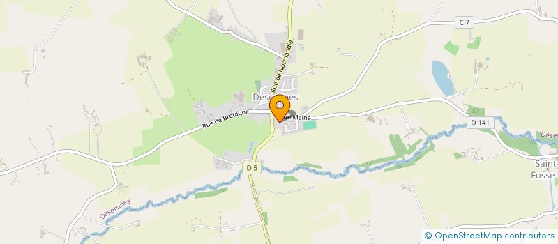 localisation de l'entreprise MONSIEUR GILBERT POURIEL  DESERTINES