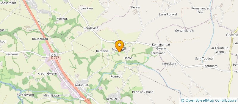 localisation de l'entreprise MONSIEUR GILBERT PRIOL  CAVAN