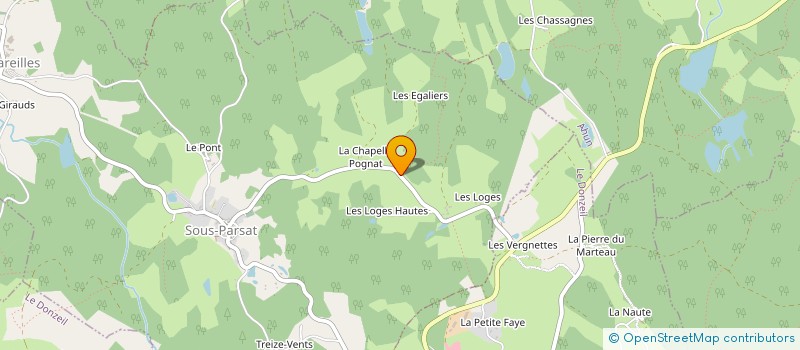 localisation de l'entreprise MONSIEUR GILBERT PUYBRAS à SOUS-PARSAT