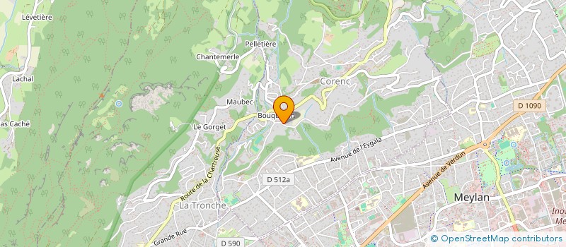 localisation de l'entreprise MONSIEUR GILBERT QUAIX  CORENC