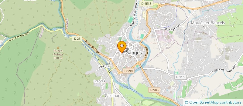 localisation de l'entreprise MONSIEUR GILBERT RABATU  GANGES