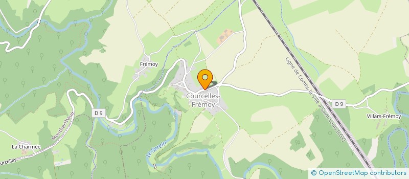 localisation de l'entreprise MONSIEUR GILBERT RACAMIER  COURCELLES-FREMOY