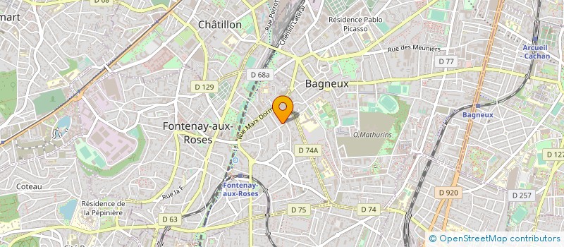 localisation de l'entreprise MONSIEUR GILBERT RACCAH à FONTENAY-AUX-ROSES