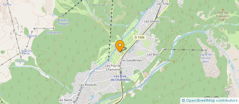 localisation de l'entreprise MONSIEUR GILBERT RAMPON  CHAMONIX-MONT-BLANC