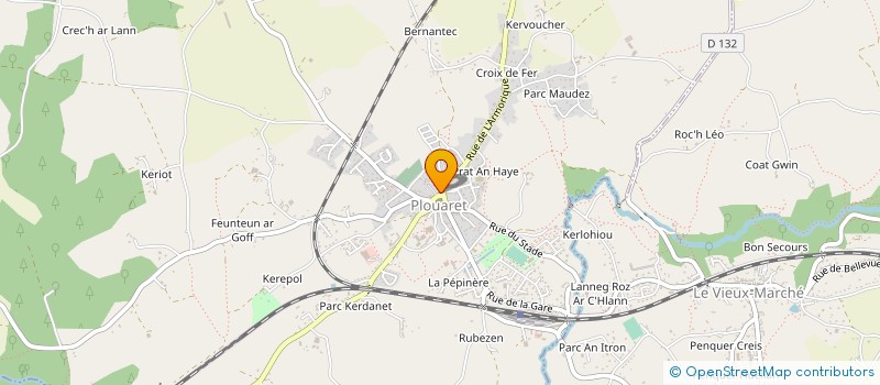 localisation de l'entreprise MONSIEUR GILBERT RAOULT  PLOUARET