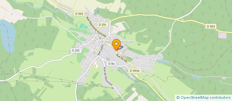 localisation de l'entreprise MONSIEUR GILBERT RECEVEUR à CIREY-SUR-VEZOUZE
