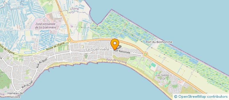localisation de l'entreprise MONSIEUR GILBERT REDUREAU à LA GUERINIERE