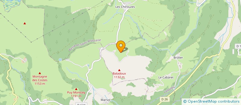 localisation de l'entreprise MONSIEUR GILBERT REIGNIER  BESSE ET SAINT ANASTAISE