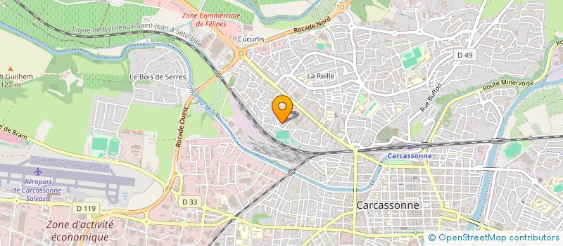 localisation de l'entreprise MONSIEUR GILBERT REVEL  CARCASSONNE