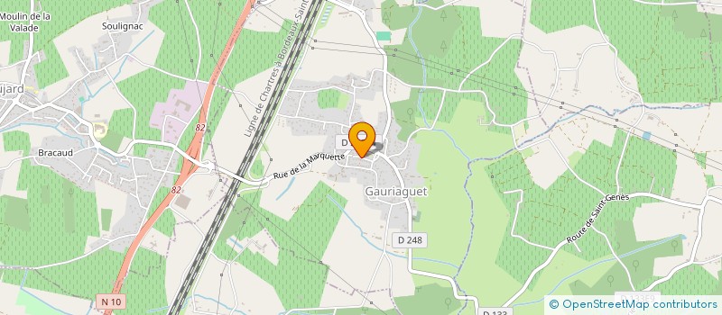 localisation de l'entreprise MONSIEUR GILBERT REVERRA  GAURIAGUET