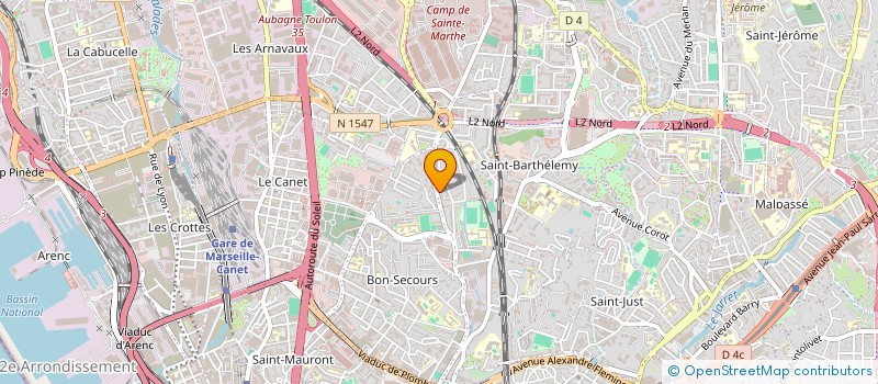 localisation de l'entreprise MONSIEUR GILBERT RIBAUD à MARSEILLE
