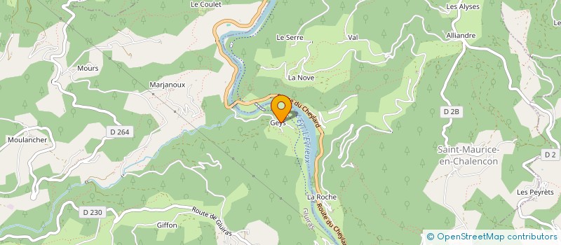 localisation de l'entreprise MONSIEUR GILBERT RIBIER  GLUIRAS