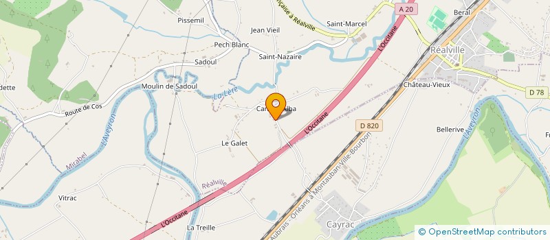 localisation de l'entreprise MONSIEUR GILBERT RIGAL  BRASSAC