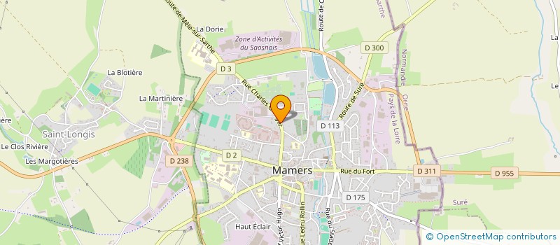 localisation de l'entreprise MONSIEUR GILBERT RIGOT à MAMERS