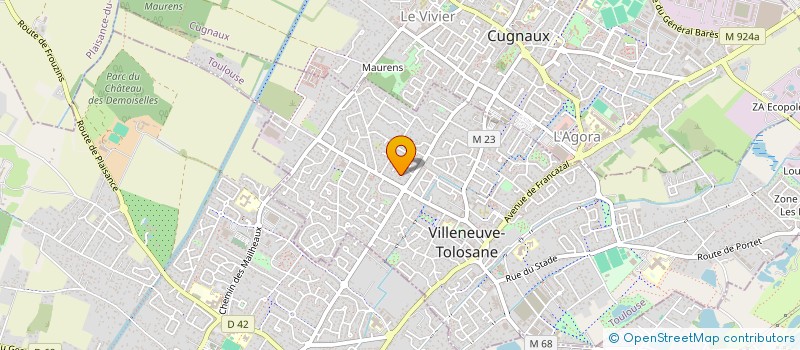 localisation de l'entreprise MONSIEUR GILBERT RIVIERE à VILLENEUVE-TOLOSANE