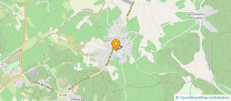 localisation de l'entreprise MONSIEUR GILBERT ROBERT  SOUVIGNARGUES