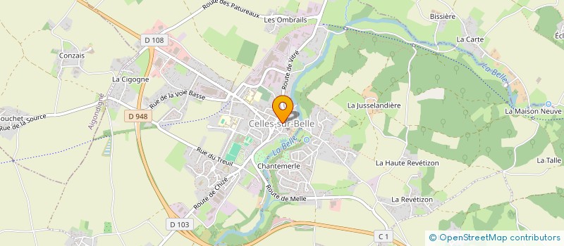 localisation de l'entreprise MONSIEUR GILBERT ROBIL à CELLES-SUR-BELLE