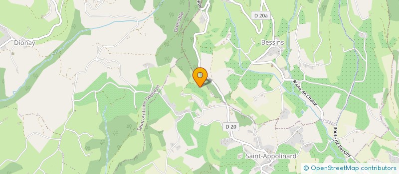 localisation de l'entreprise MONSIEUR GILBERT ROBIN à SAINT-APPOLINARD