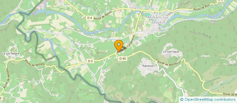 localisation de l'entreprise MONSIEUR GILBERT ROCHE  MOLLANS-SUR-OUVEZE