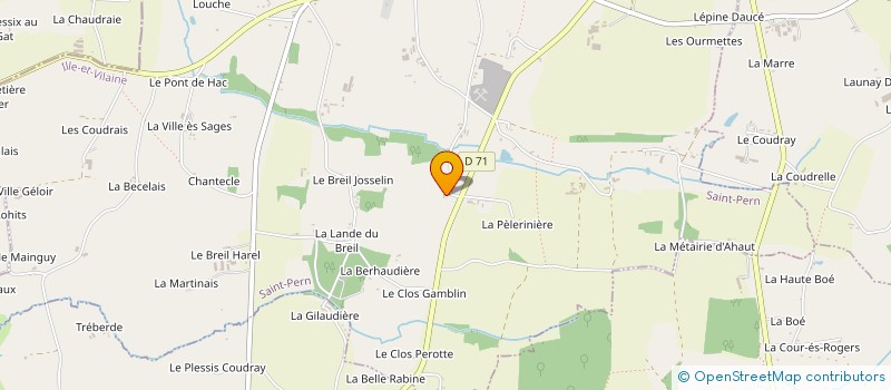 localisation de l'entreprise MONSIEUR GILBERT ROLLAND à SAINT-PERN
