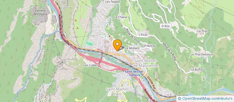 localisation de l'entreprise MONSIEUR GILBERT ROSSI  SAINT-MICHEL-DE-MAURIENNE