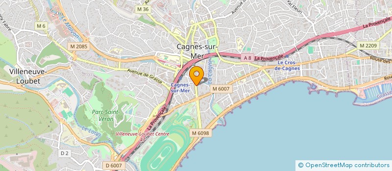localisation de l'entreprise MONSIEUR GILBERT ROUSSET à CAGNES-SUR-MER