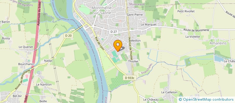 localisation de l'entreprise MONSIEUR GILBERT ROYER à MONTMERLE-SUR-SAONE