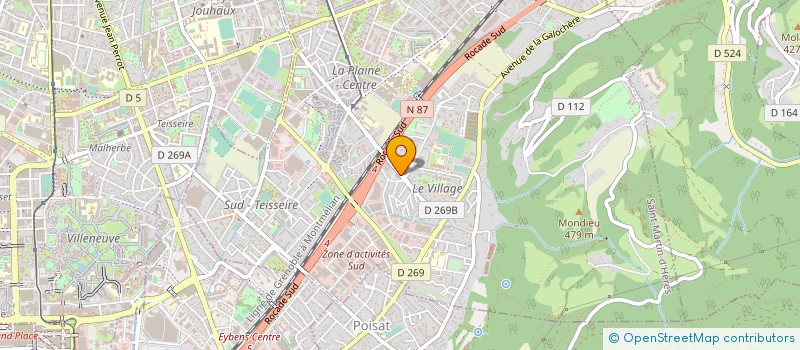 localisation de l'entreprise MONSIEUR GILBERT SAINT-LEGER  SAINT-MARTIN-D'HERES