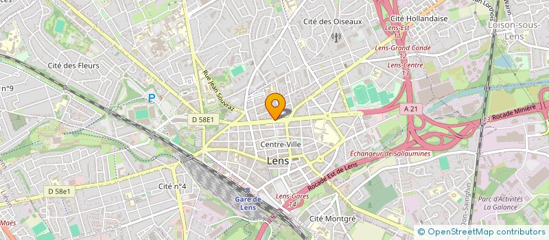 localisation de l'entreprise MONSIEUR GILBERT SAMYN  LENS
