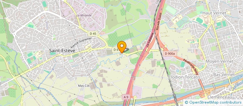 localisation de l'entreprise MONSIEUR GILBERT SANAC  SAINT-ESTEVE