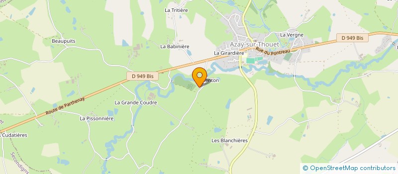 localisation de l'entreprise MONSIEUR GILBERT SEIGNEURET  AZAY-SUR-THOUET