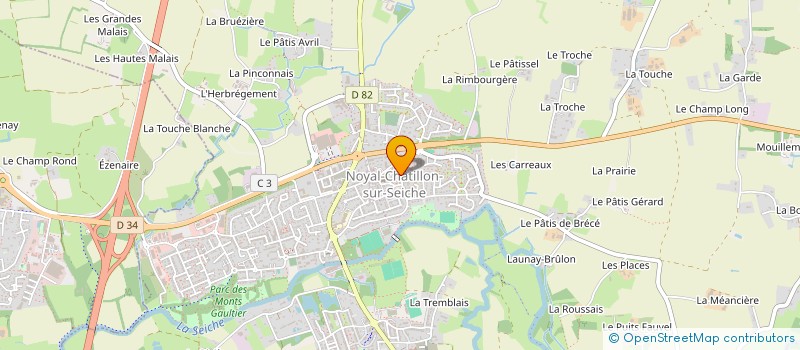 localisation de l'entreprise MONSIEUR GILBERT SEMANA  NOYAL-CHATILLON-SUR-SEICHE