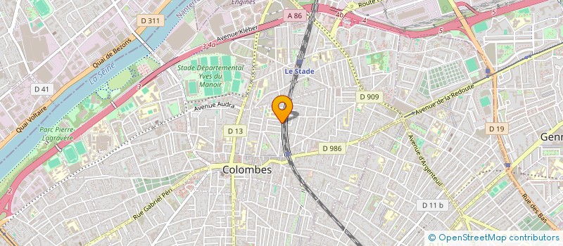 localisation de l'entreprise MONSIEUR GILBERT SENEGAL  COLOMBES