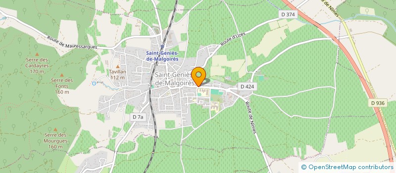 localisation de l'entreprise MONSIEUR GILBERT SERRE  SAINT-GENIES-DE-MALGOIRES