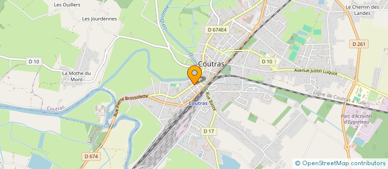 localisation de l'entreprise MONSIEUR GILBERT SOU  COUTRAS