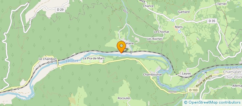 localisation de l'entreprise MONSIEUR GILBERT TERRASSE  MALREVERS