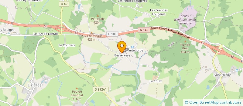 localisation de l'entreprise MONSIEUR GILBERT TESTIER à SAINT-PRIEST-LA-PLAINE
